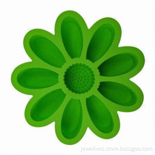 9-cavity big sunflower silicone cake pan